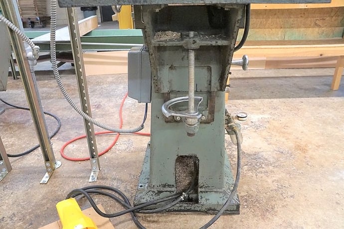 2 Spindle, Woodtech #GH-2, horizontal boring machine, 1"-9" drill centers, 12" L x 24" W table - Image 3
