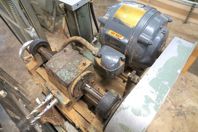 2 Spindle, Woodtech #GH-2, horizontal boring machine, 1"-9" drill centers, 12" L x 24" W table - Image 4