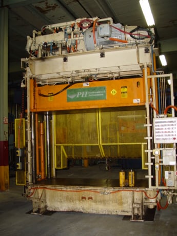 50 Ton, PH Hydraulics, 101" x 42", down-acting, 66" daylight, 52" stroke, 25" work height, #1659, #1660 - Image 2
