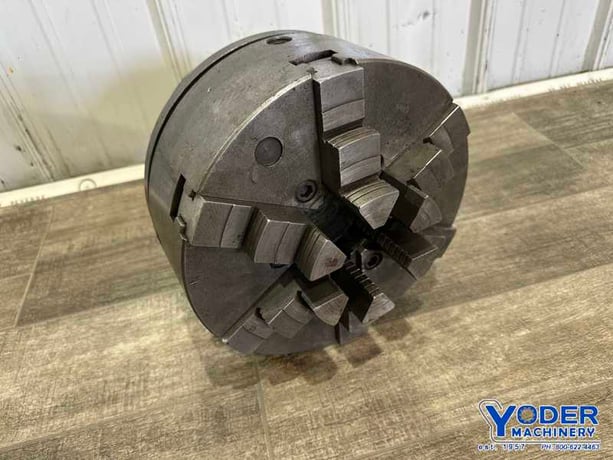 12" 6-Jaw lathe chuck, L2 back plate - Image 5
