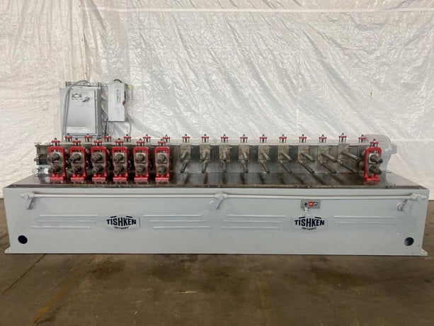 16 Stand, Tishken #16-HMW-1-3/4, rollformer, 1-3/4" spindle diameter, 12" roll space, L to R, 15 HP - Image 1