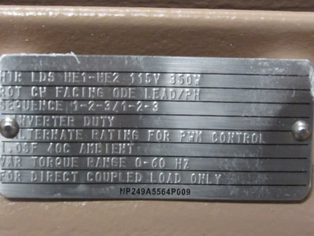 400 HP 3600 RPM General Electric, Frame 5011LS, TEFC, BB, new, 2300/4160 Volts - Image 2