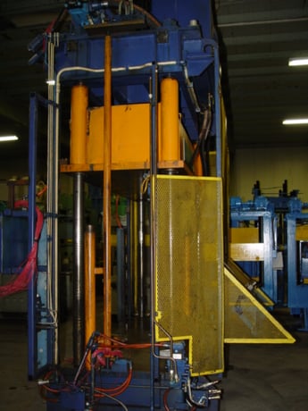 50 Ton, PH Hydraulics, 4-post, 52" stroke, 101" x 42", 66" daylight, 75 HP, 1105 IPM fast close, #1657 (3 - Image 2