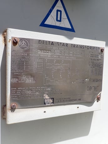 6000/7500 KVA 66000GRDY/38105 Primary, 34500GRDY/19920 Secondary, Delta Star - Image 1