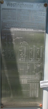 3750/4687 KVA 34400 Delta Primary, 4160Y Secondary, Westinghouse, w/LTC - Image 1