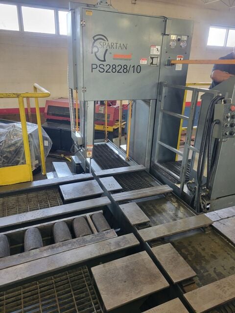 Marvel/Spartan #PS2828/10, 2" x .063" x 22' 3.7"blade, 50-250 fpm,low hour,excellent, 2012 - Image 2
