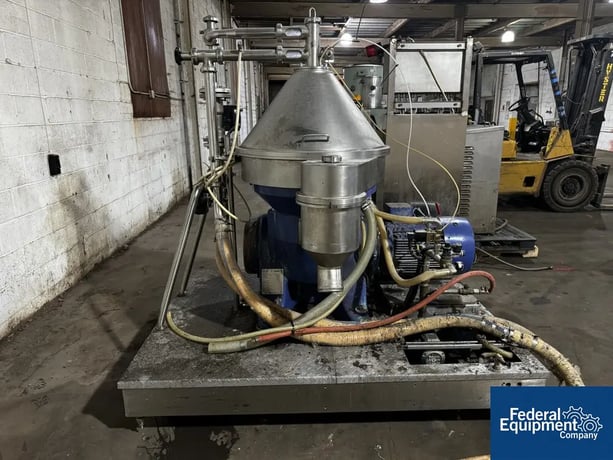 Alfa-Laval #VNPX-510" SGD-34-GS, disc centrifuge clarifier, Stainless Steel bowl, 6235 rpm max bowl speed, 29 - Image 4