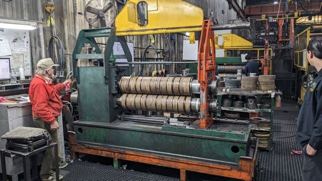 60" x .010 - .135" Herr Voss, Coil Slitting Line, 50000 lb., 570-1920 FPM - Image 1