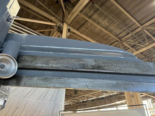10' -22" Carlton #5A, radial arm drill, 8-800 RPM, 130" x 58" base, 24" spindle travel, 4" diameter spindle - Image 10