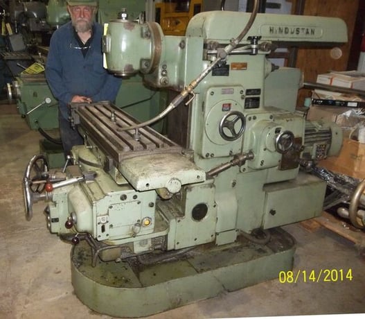 HMT, horizontal universal milling w/TOS 360° vertical head, 11