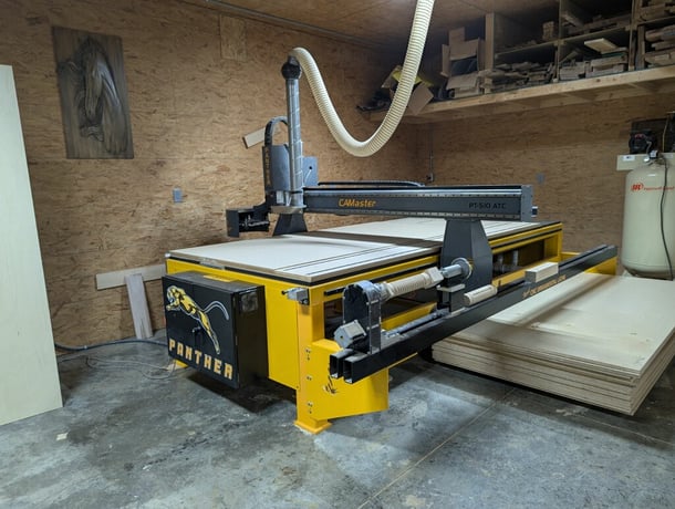 Camaster #Panther-PT-510, CNC Router, 5 HP HSD Spindle, All-Steel Welded Frame - Image 2