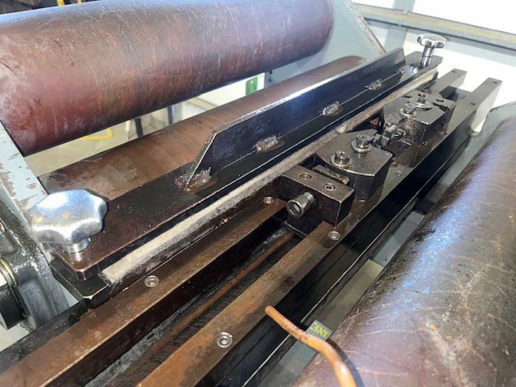 Coil Pro Skiver, adjustable edge guides, 6" dia. x 24" face entry & exit rills, 40.5" passline - Image 3