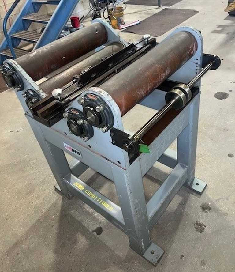 Coil Pro Skiver, adjustable edge guides, 6" dia. x 24" face entry & exit rills, 40.5" passline - Image 7