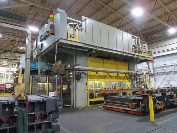 2000 Ton, Verson #TL-SE4-2000, transfer press, 30" stroke, 60" Shut Height, 12-24 SPM, 240" x108" die space - Image 2