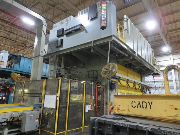 2000 Ton, Verson #TL-SE4-2000, transfer press, 30" stroke, 60" Shut Height, 12-24 SPM, 240" x108" die space - Image 3