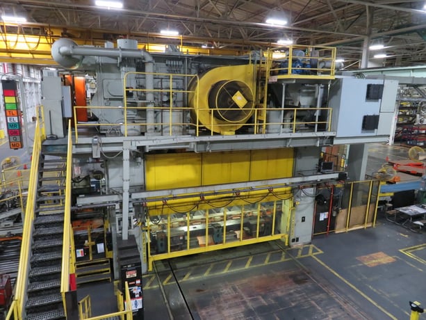2000 Ton, Verson #TL-SE4-2000, transfer press, 30" stroke, 60" Shut Height, 12-24 SPM, 240" x108" die space - Image 7