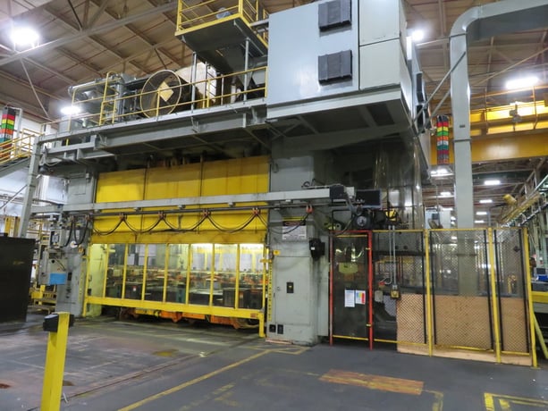 2000 Ton, Verson #TL-SE4-2000, transfer press, 30" stroke, 60" Shut Height, 12-24 SPM, 240" x108" die space - Image 8