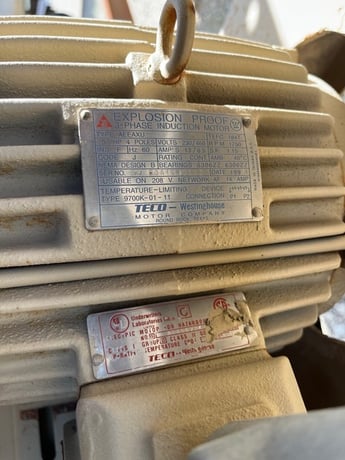 7300 sq.ft., 275 psi, Fabsco, forced draft air fin, 350 squaring ft. bare, 7300 squaring ft. extended, 1985 - Image 7