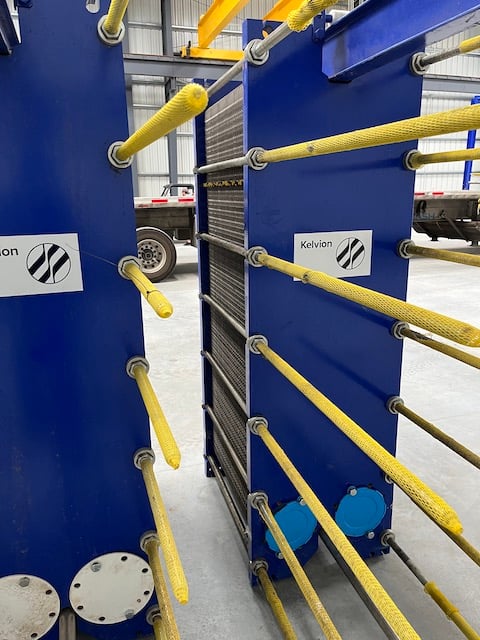 596 sq.ft., Kelvion, NF150LBA150, plate heat exchanger, 316L Stainless Steel plates, 145 psig @ 230°F - Image 9