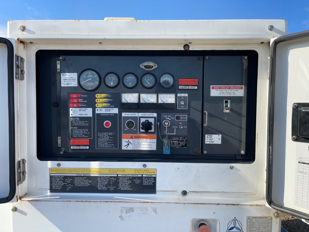 54 KW Airman PowerPro #SDG65S, trailer mounted, sound attenuated enclosure, 120/240/208/277/480 Volts, 7420 - Image 4