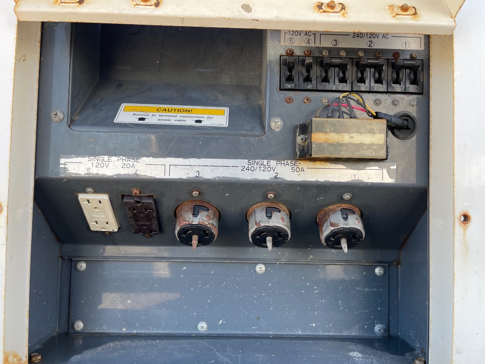 54 KW Airman PowerPro #SDG65S, trailer mounted, sound attenuated enclosure, 120/240/208/277/480 Volts, 7420 - Image 6
