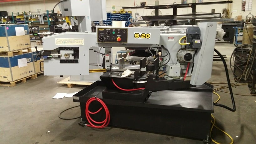 13" x 18" Hyd-Mech #S20, Horizontal Cut-Off Bandsaw, 31" H Table, 1" x 14" Blade, 45-330 SFM, 0-45 deg. Angle - Image 9