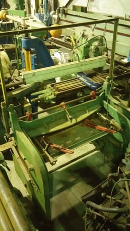 16 gauge x 4' Brown & Boggs, Gap Foot Squaring Shear, front support arms, sheet hold-down - Image 3
