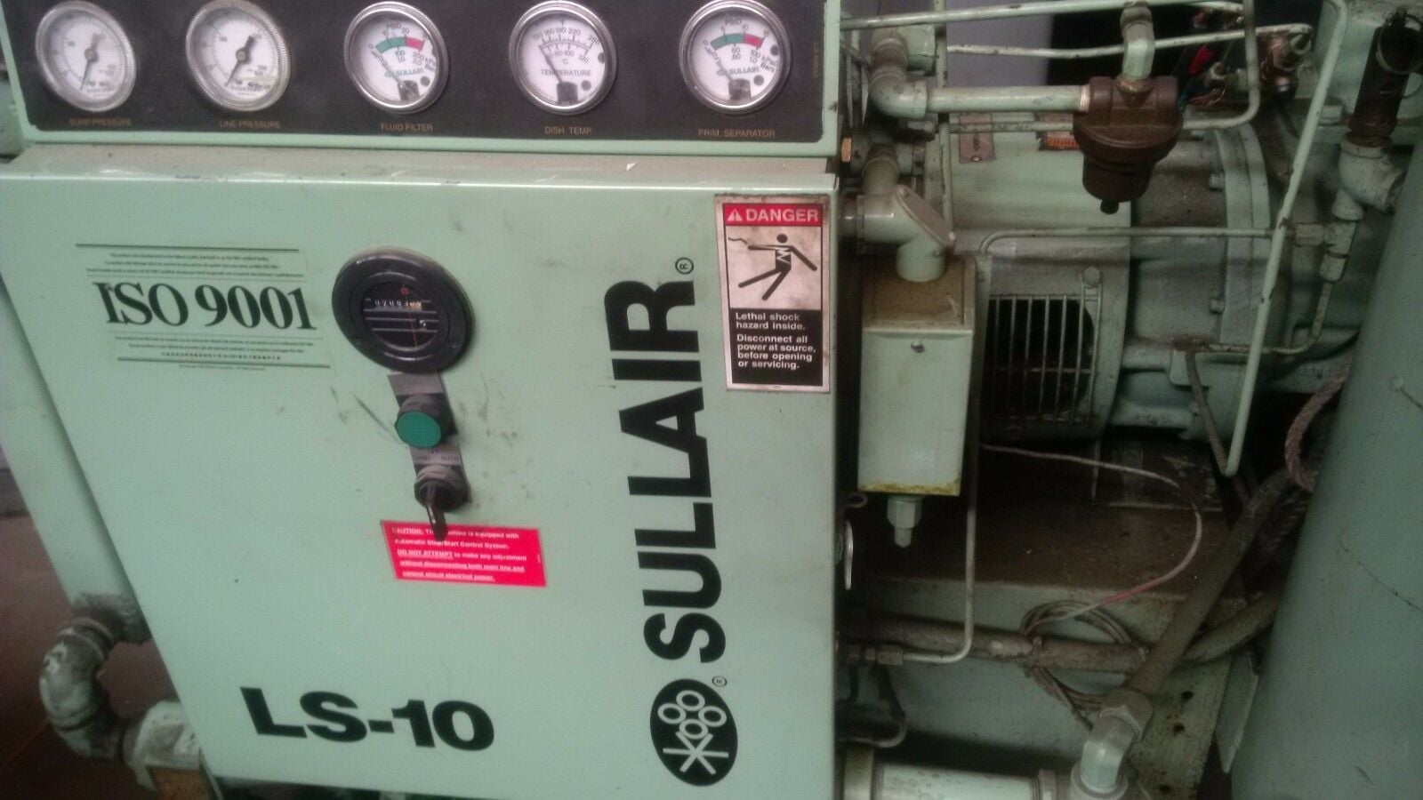 115/125 psi, Sullair #LS10-30H, Screw-Type Air Compressor, 8/8.5 bar, 30 HP, 200/400 V - Image 6