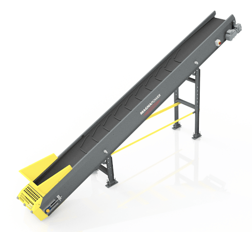 24" wide x 20' long, Magnapower, new conveyor with magnetic pulley, 15-1/4"sides, 1.5 KW - Image 1