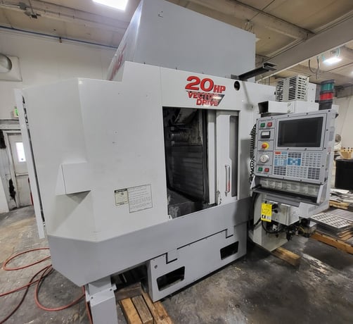 Haas #HS-1RP, 3+1-Axis CNC horizontal machining center with 2 pallets, 24" X, 20" Y, 22" Z, 24 automatic tool - Image 1