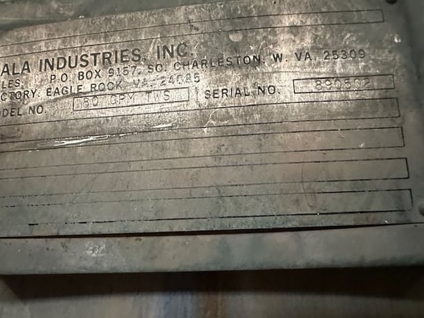 Gala #6, underwater pelletizing line, operator control panel w/cutter head drive, spin dryer - Image 7