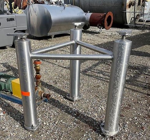 400 gallon Feldmeier, jacketed mix tank w/60 HP shear mixer, Stainless Steel construction, Dish bottom open - Image 4