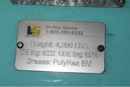 300 HP 850/1600 RPM General Electric, Frame 5010AY, DPFG-BV, 500 VA - Image 1