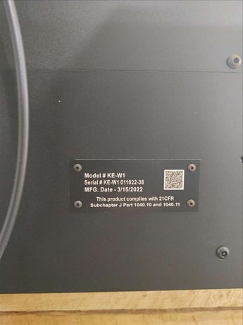 Keyence #MD-U1012C, 3-Axis, 355 nm wavelength, 3 watt/40 KHz output, 4.92" x 4.92" x 1.65"marking area, low - Image 1