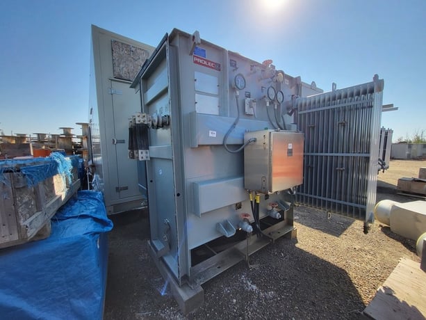 3000/3990 KVA 4160 Primary, 600/346 Secondary, General Electric Prolec, oil filled transformer, 2009 - Image 1