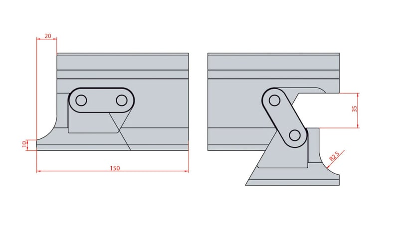 11.81" L, Eurostamp #1047S, 2x150mm 35 degree moving horn, new - Image 1