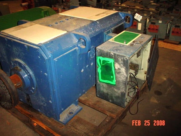 300 HP 1200 RPM General Electric, Frame 4355, DPFVBB, 550 VA, 300/150 VF - Image 5