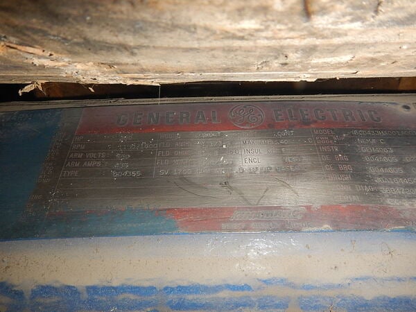 300 HP 1200 RPM General Electric, Frame 4355, DPFVBB, 550 VA, 300/150 VF - Image 6