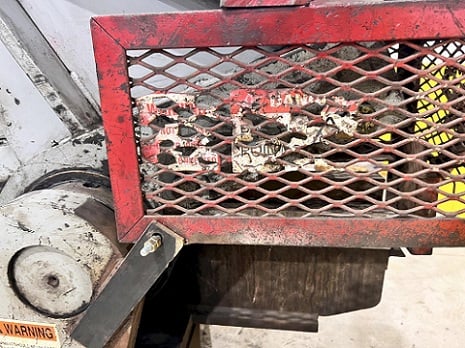 16" KRB #A114, hydraulic alligator shear, 15 HP, 15-50 SPM, feed table, hydraulic hold down clamp - Image 6