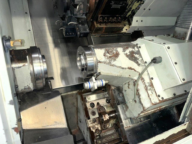 Hardinge #Elite-51-MS, CNC lathe, 18" swing, 2" bar, 16" centers, A2-6, 12 turret, 25 HP, 5000 RPM, FANUC - Image 2