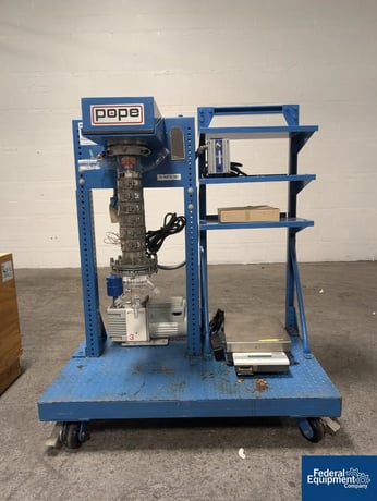 1.16 sq.ft. Pope Wiped Film Evaporator, Stainless Steel and Glass, 4" diameter Stainless Steel rotor - Image 4