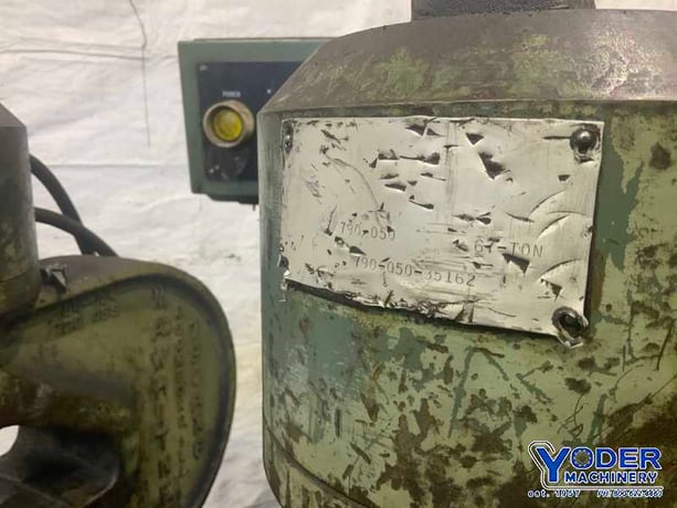 100 Ton, Whitney #790-AX6, flange hydraulic punch, 6-1/4" throat, 1-5/8" stroke, 10 HP (2 available) - Image 7