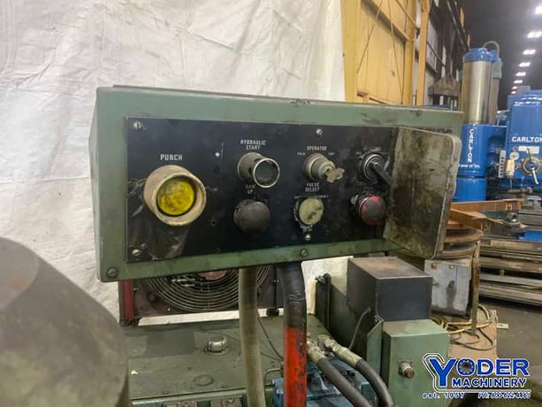100 Ton, Whitney #790-AX6, flange hydraulic punch, 6-1/4" throat, 1-5/8" stroke, 10 HP (2 available) - Image 8