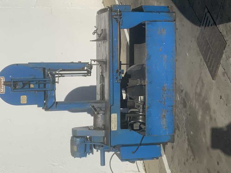 18" x 18" Marvel #8, vertical band saw, 14' 6" x 3/4" blade, power feed, 45° head tilt, 1 HP - Image 2