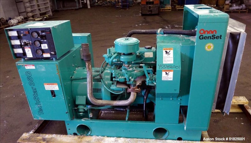 35 KW Onan #35SJB, standby natural gas generator set, 403 hours, 277/480 Volts - Image 3