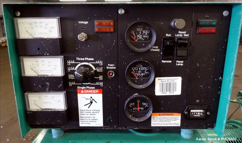 35 KW Onan #35SJB, standby natural gas generator set, 403 hours, 277/480 Volts - Image 7
