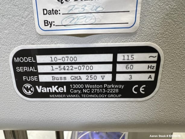 Lab Equipment, VanKel #10-0700. VK 7010 apparatus set up for 8 (4+4) spindles, (8) 3-1/2" diameter vessels - Image 6