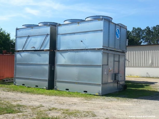361 Ton, BAC #15425-2, 2-cell cooling tower, galvanized steel, bottom equalizer connection - Image 2