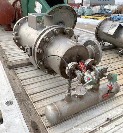 Fairey Microfiltrex / Porvair, pulse jer filter system / dust collector, 316L Stainless Steel, vertical, 1996 - Image 4