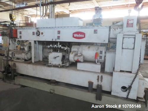 3.5" Welex, single screw extruder, 30:1 L/D, 69" centerline height, 13.89:1 gearbox ratio - Image 1